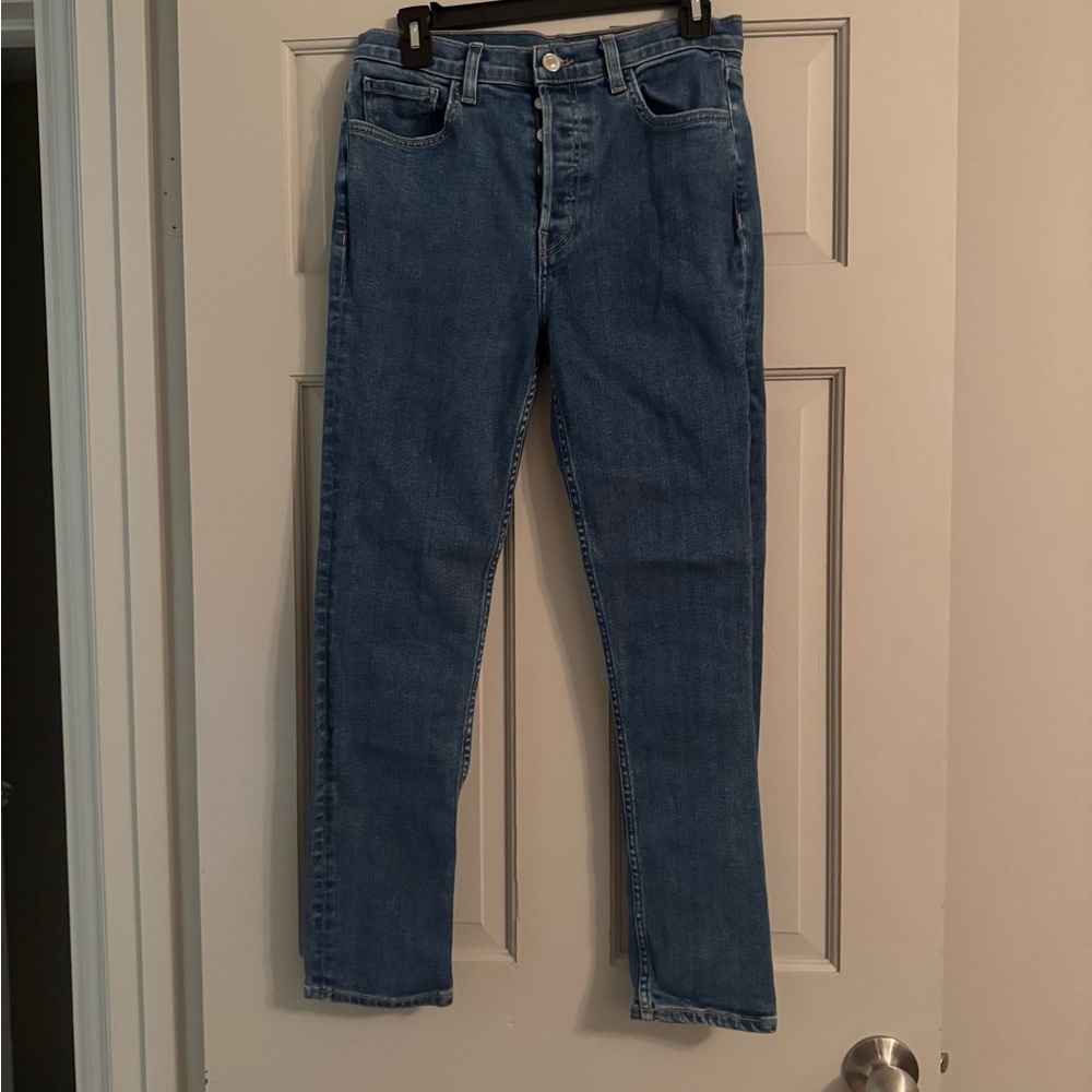 Redone button fly jeans (estimated size 28 because no tag)
